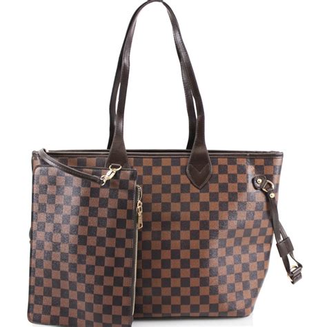 lv brown purse|louis vuitton brown checkered bag.